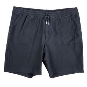 Athleta WMNS Farallon Bermuda Shorts 3X Charcoal Gray Drawstring Stretch Cotton